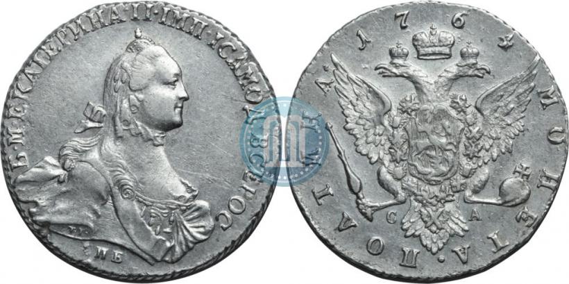 Фото Полтина 1764 года СПБ-СА 