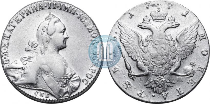 Picture 1 rouble 1771 year СПБ-АШ 