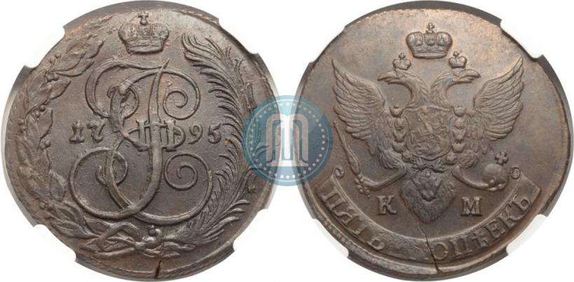 Picture 5 kopecks 1795 year КМ 