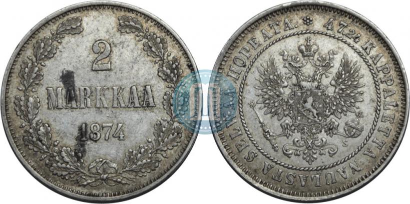 Фото 2 марки 1874 года S 