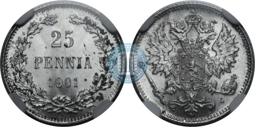 Фото 25 пенни 1901 года L 