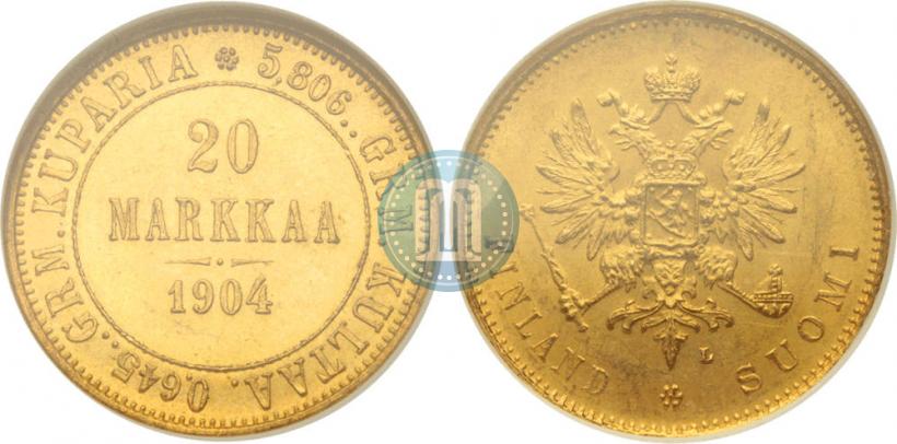 Picture 20 markkaa 1904 year L 