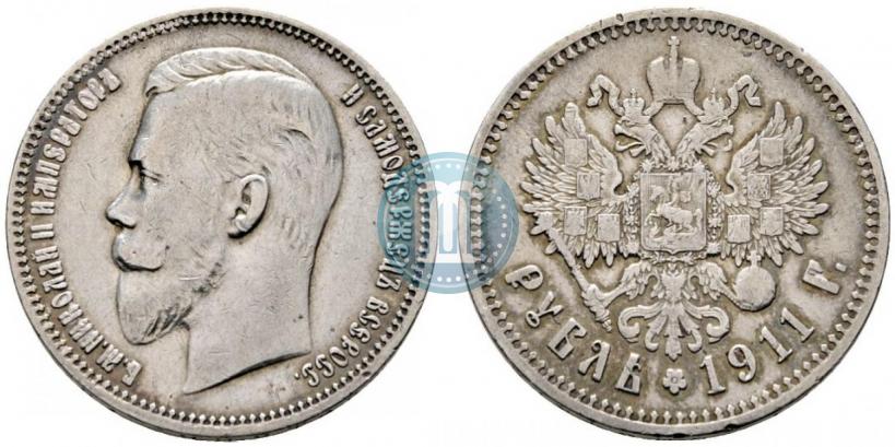 Picture 1 rouble 1911 year (ЭБ) 