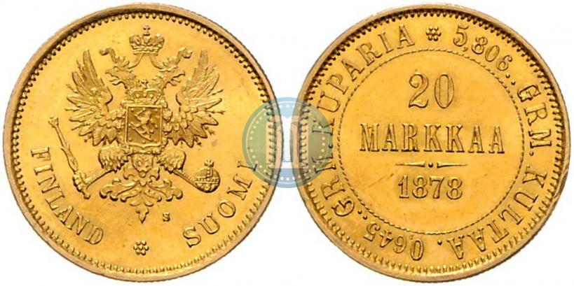 Picture 20 markkaa 1878 year S 