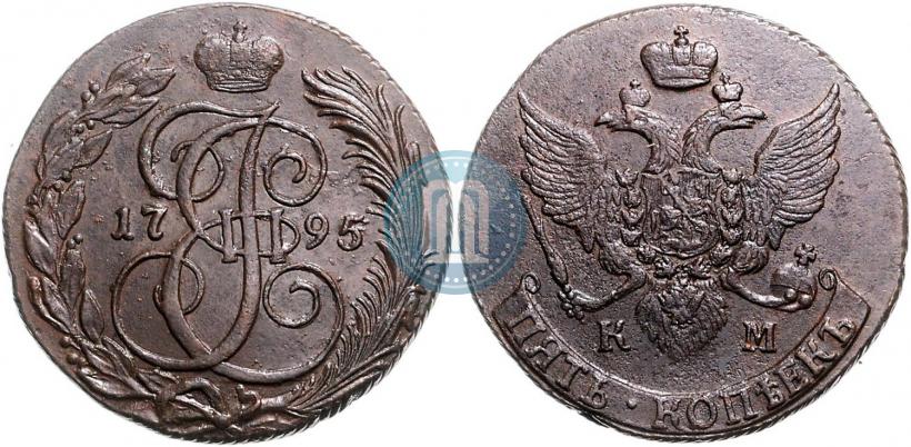 Picture 5 kopecks 1795 year КМ 
