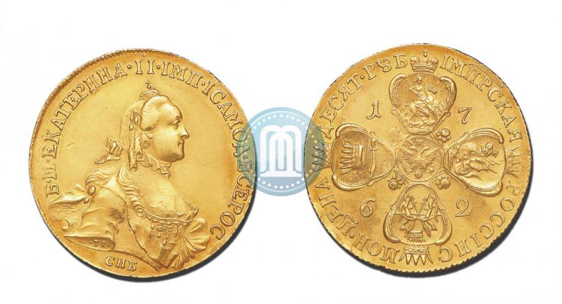 Picture 10 roubles 1762 year СПБ 