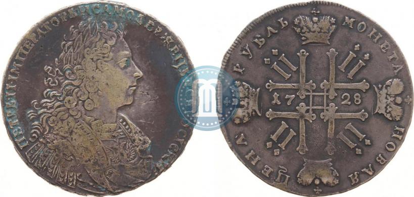 Picture 1 rouble 1728 year  "Type of 1727"