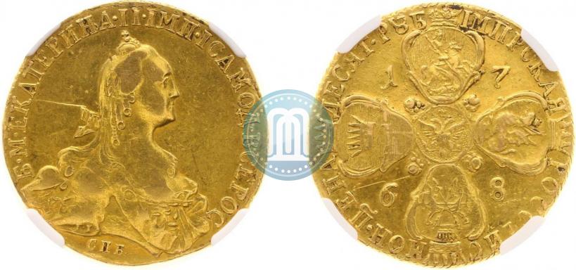 Picture 10 roubles 1768 year СПБ 