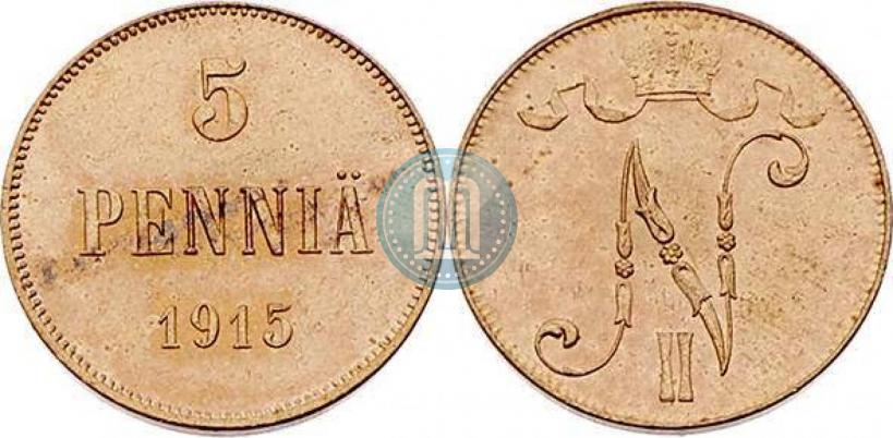 Фото 5 пенни 1915 года  