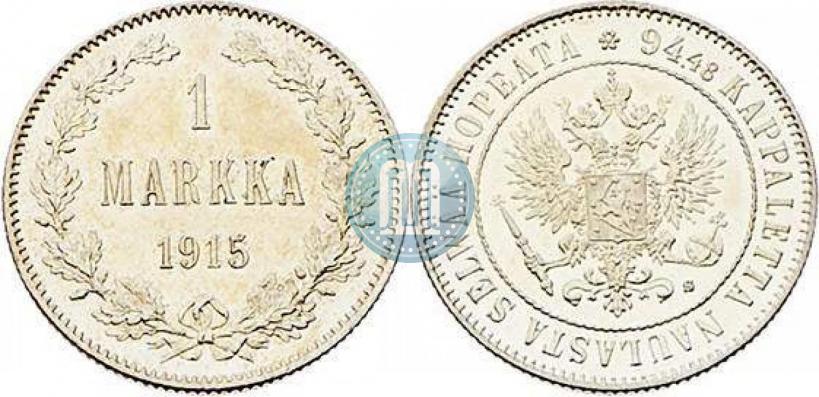 Picture 1 markka 1915 year S 