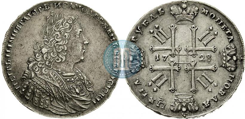 Picture 1 rouble 1728 year  "Type of 1728"