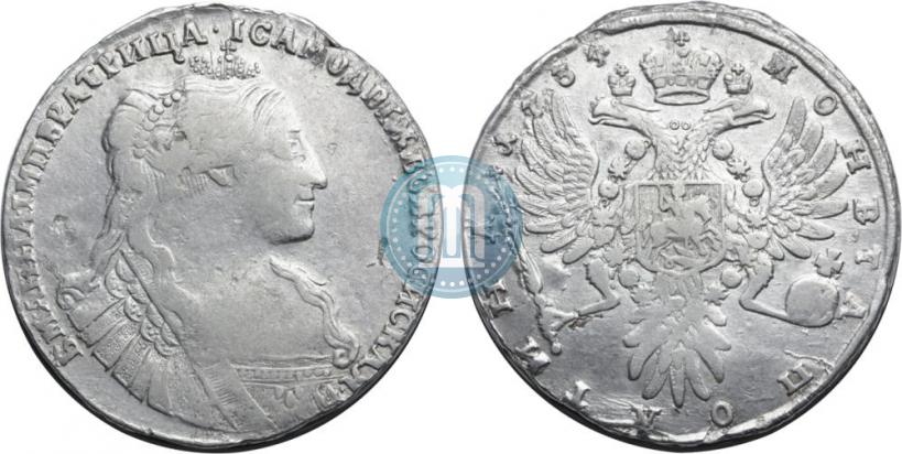 Picture Poltina 1734 year  "Type of 1735"