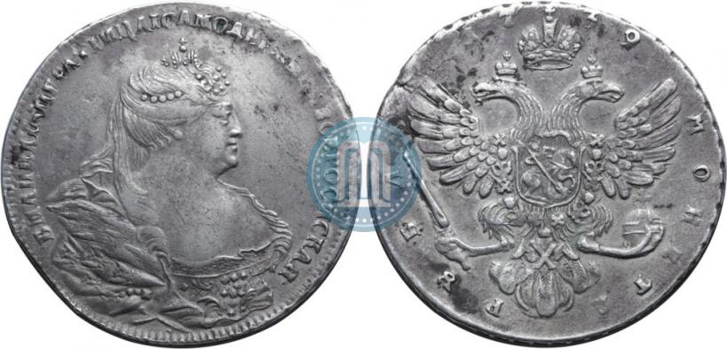 Picture 1 rouble 1739 year  "Moscow type"