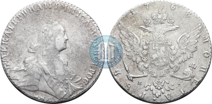 Фото 1 рубль 1768 года ММД-EI 