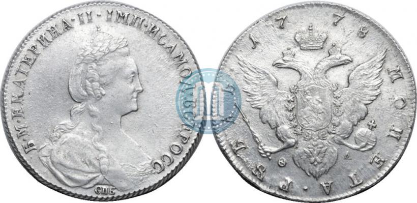 Picture 1 rouble 1778 year СПБ-ФЛ 