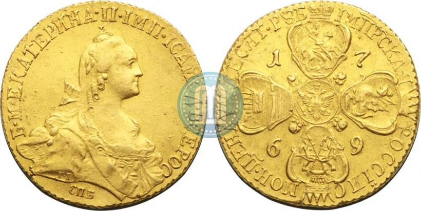 Picture 10 roubles 1769 year СПБ 