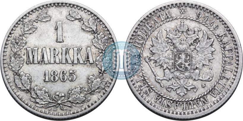 Фото 1 марка 1865 года S 