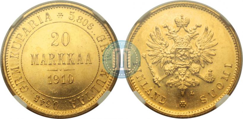 Picture 20 markkaa 1910 year L 