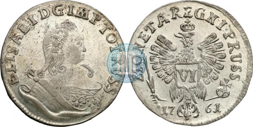 Picture 6 groszy 1761 year  