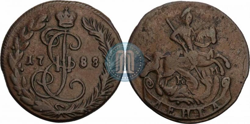Фото Денга 1788 года КМ 
