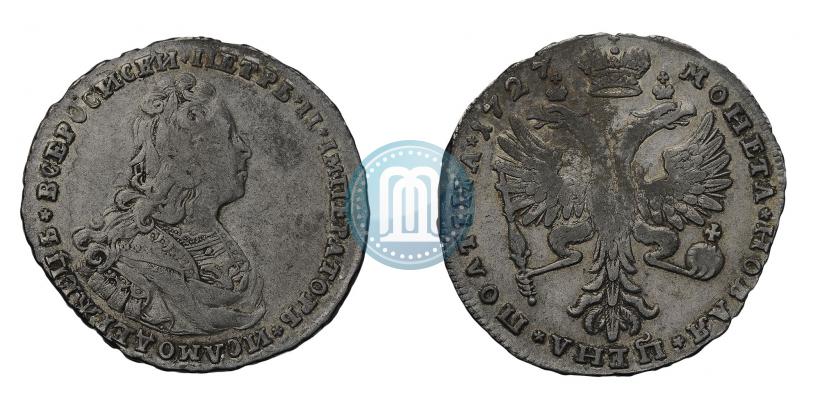 Фото Полтина 1727 года  "Московский тип"