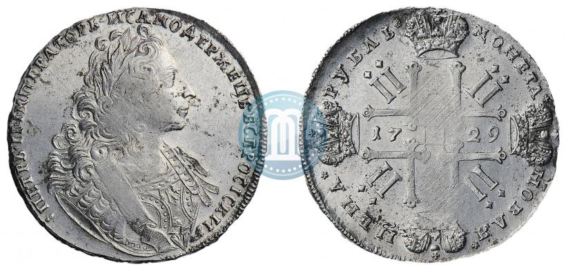 Фото 1 рубль 1729 года  "Тип 1729"