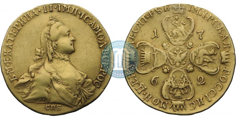 Picture 10 roubles 1762 year СПБ 