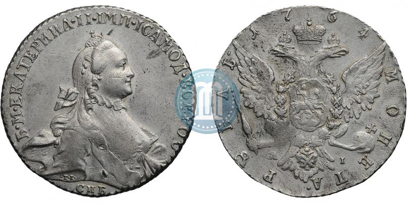 Фото 1 рубль 1764 года СПБ-ЯI 