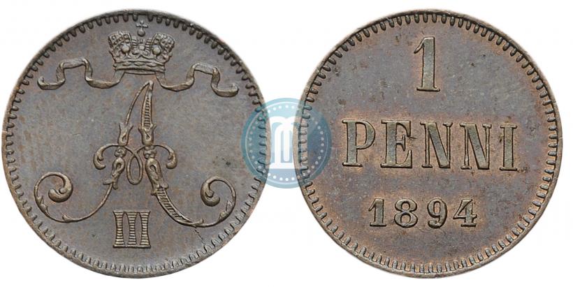 Фото 1 пенни 1894 года  