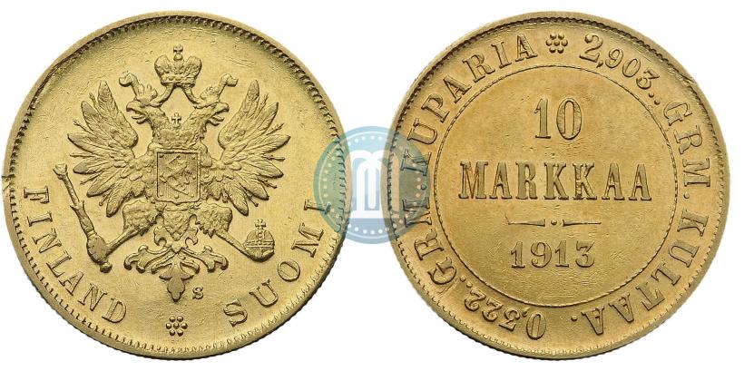 Фото 10 марок 1913 года S 