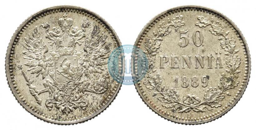 Picture 50 pennia 1889 year L 