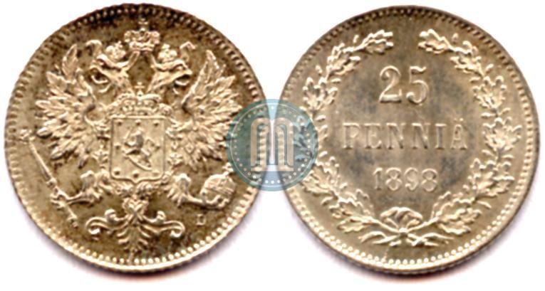 Фото 25 пенни 1898 года L 