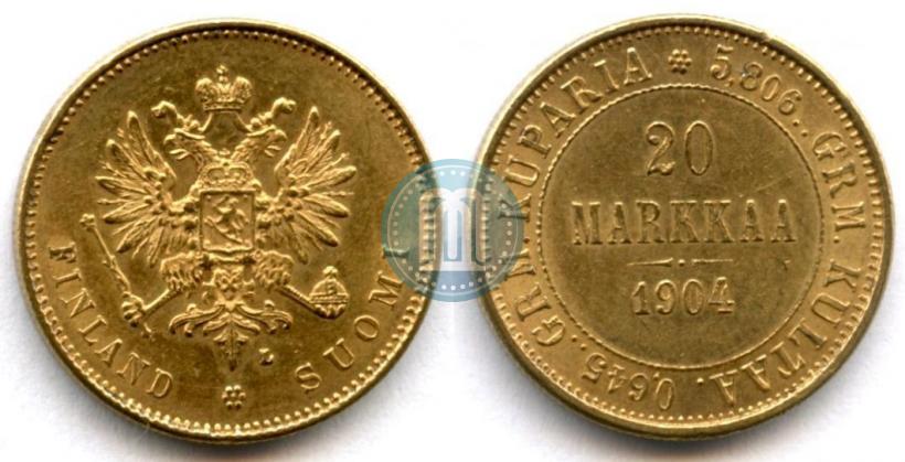 Picture 20 markkaa 1904 year L 