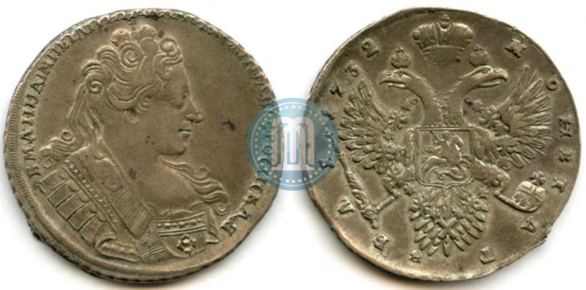 Picture 1 rouble 1732 year  
