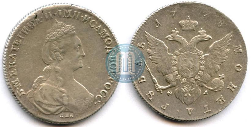 Picture 1 rouble 1778 year СПБ-ФЛ 