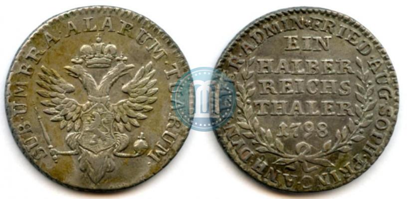 Фото Ein halber reichsthaler 1798 года  "Княжество Йевер"