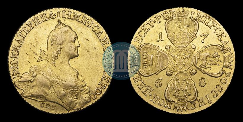 Picture 10 roubles 1768 year СПБ 