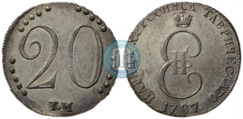 Picture 20 kopecks 1787 year ТМ 