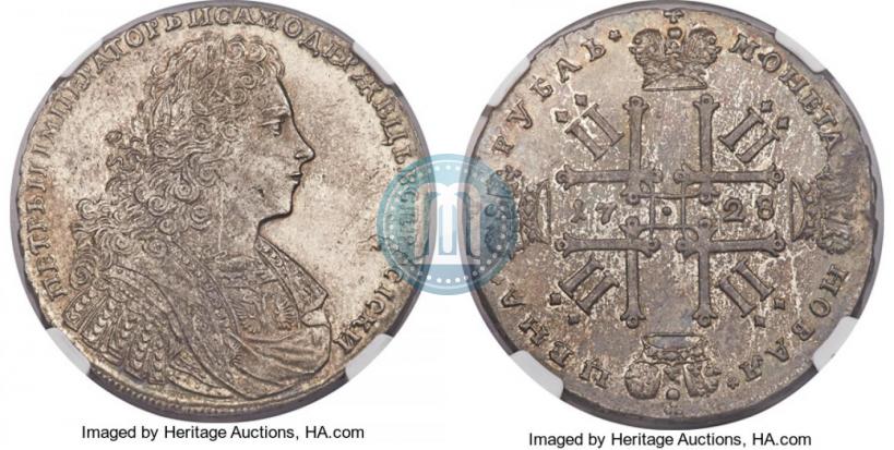 Picture 1 rouble 1728 year  "Type of 1728"