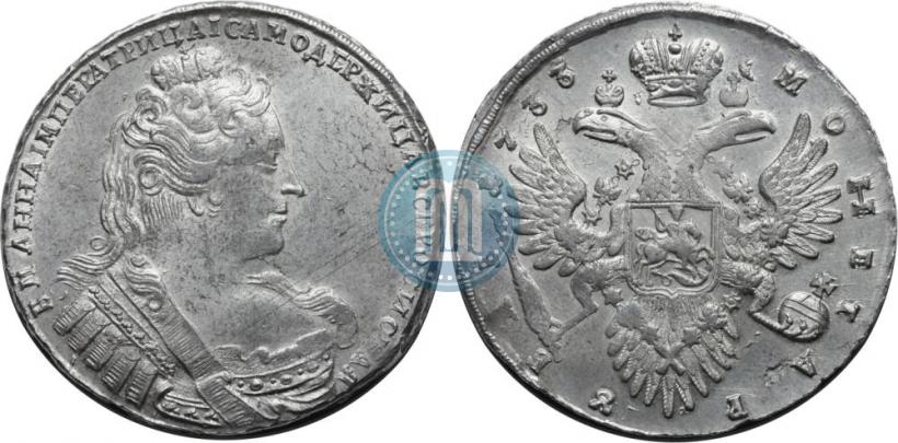 Фото 1 рубль 1733 года  
