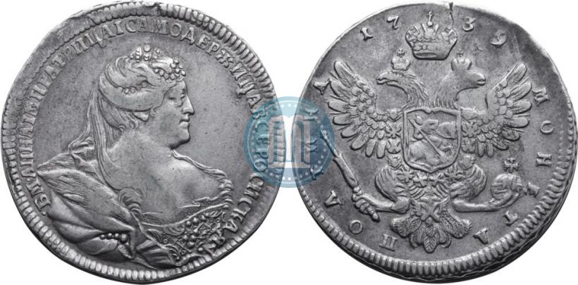 Фото Полтина 1739 года  "Московский тип"