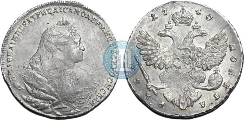 Picture 1 rouble 1740 year  "Moscow type"