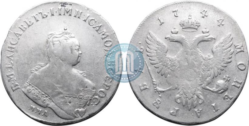 Picture 1 rouble 1744 year ММД 