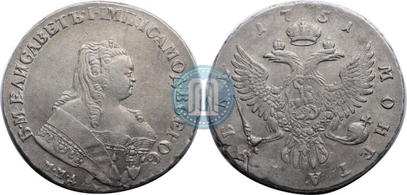 Picture 1 rouble 1751 year ММД 