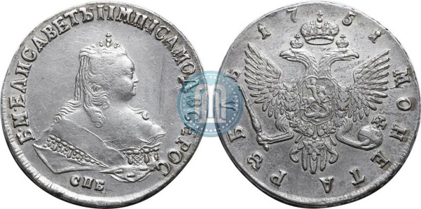 Picture 1 rouble 1751 year СПБ 