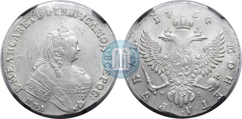 Picture 1 rouble 1754 year ММД-МБ 