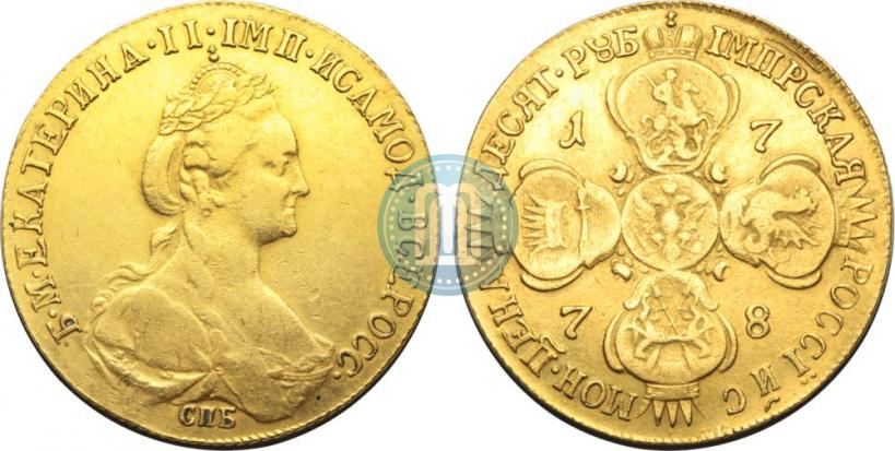 Picture 10 roubles 1778 year СПБ 