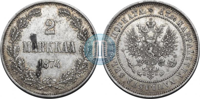 Фото 2 марки 1874 года S 