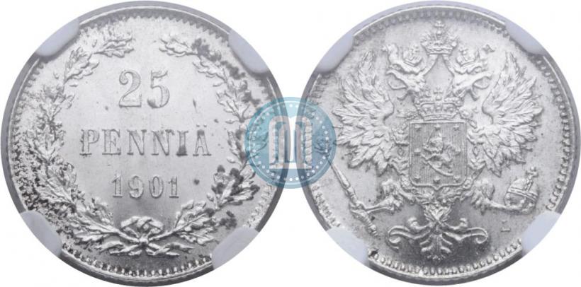 Picture 25 pennia 1901 year L 