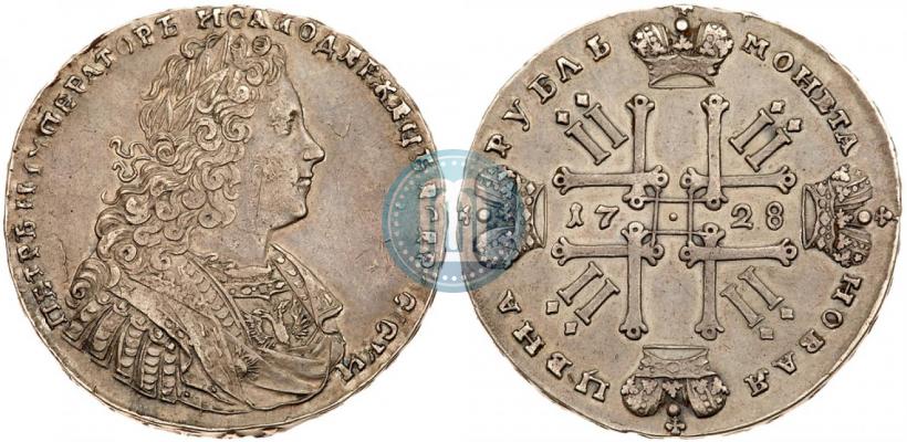 Picture 1 rouble 1728 year  "Type of 1728"